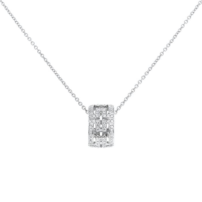 [Windsor Jewelry]PARENTESI NECKLACE SILVER DIAMOND