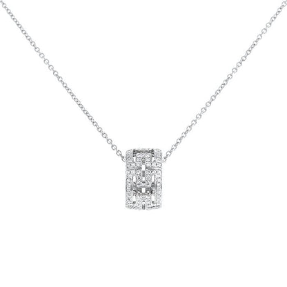 [Windsor Jewelry]PARENTESI NECKLACE SILVER DIAMOND