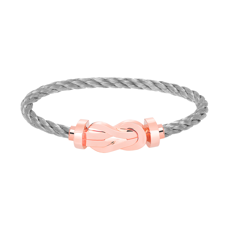 [Windsor Jewelry]CHANCE LARGE 8 FIGURE BUCKLE NO DIAMOND BRACELET ROSE GOLD