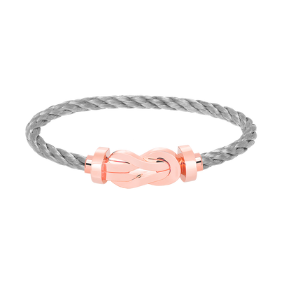 [Windsor Jewelry]CHANCE LARGE 8 FIGURE BUCKLE NO DIAMOND BRACELET ROSE GOLD