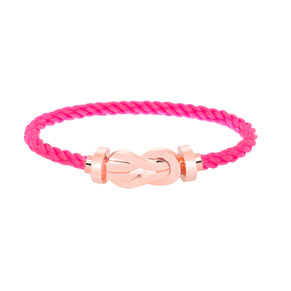 [Windsor Jewelry]CHANCE LARGE 8 FIGURE BUCKLE NO DIAMOND BRACELET ROSE GOLD