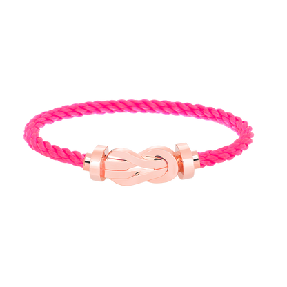[Windsor Jewelry]CHANCE LARGE 8 FIGURE BUCKLE NO DIAMOND BRACELET ROSE GOLD
