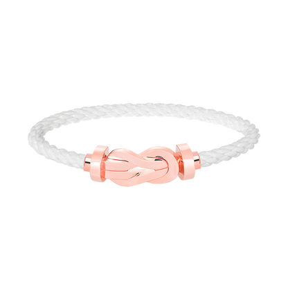 [Windsor Jewelry]CHANCE LARGE 8 FIGURE BUCKLE NO DIAMOND BRACELET ROSE GOLD