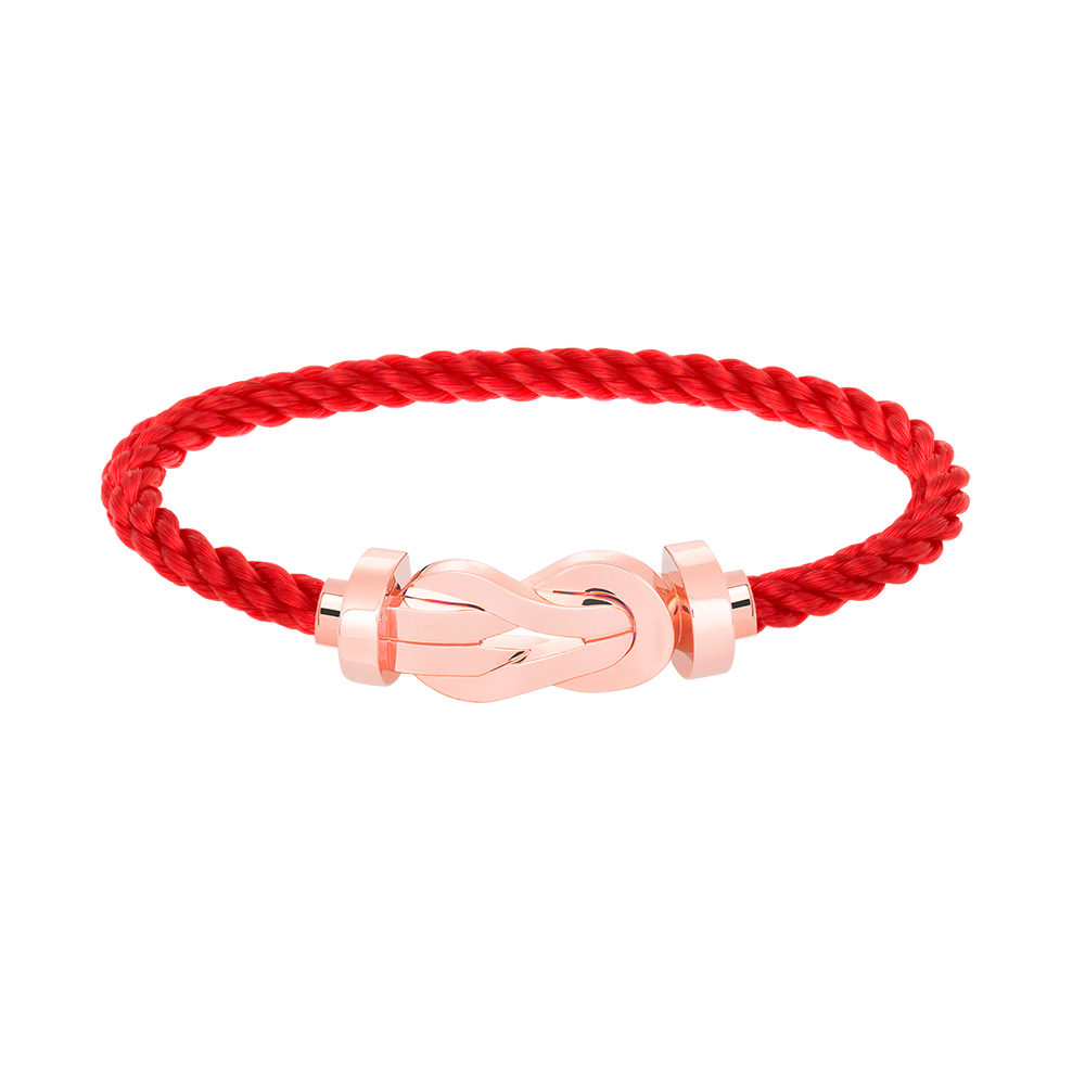 [Windsor Jewelry]CHANCE LARGE 8 FIGURE BUCKLE NO DIAMOND BRACELET ROSE GOLD