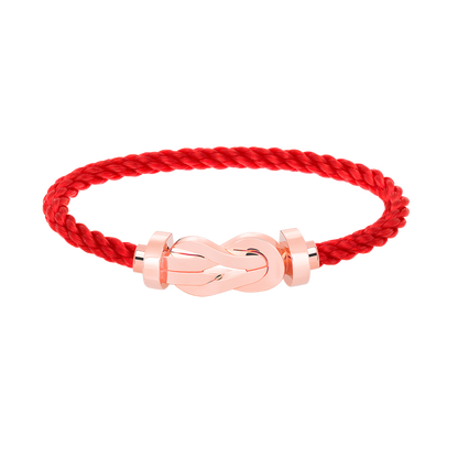 [Windsor Jewelry]CHANCE LARGE 8 FIGURE BUCKLE NO DIAMOND BRACELET ROSE GOLD
