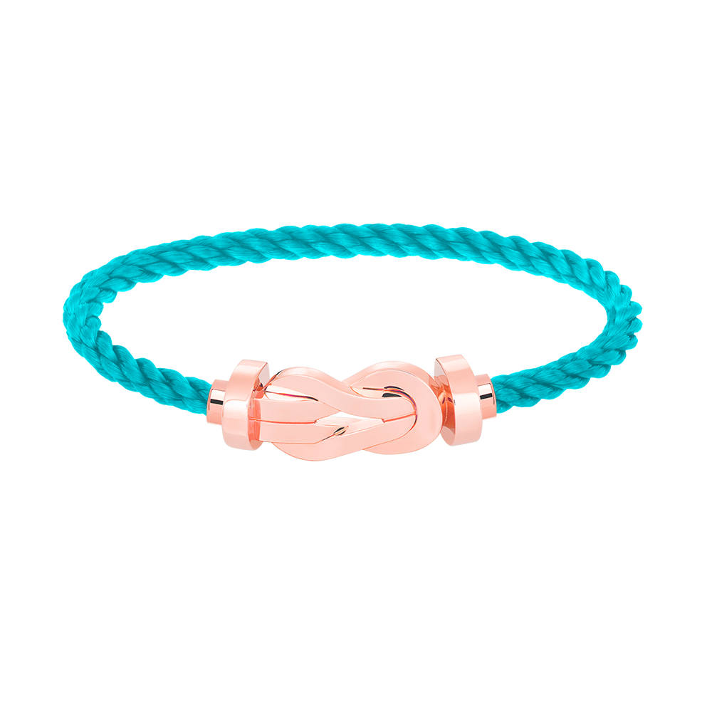 [Windsor Jewelry]CHANCE LARGE 8 FIGURE BUCKLE NO DIAMOND BRACELET ROSE GOLD