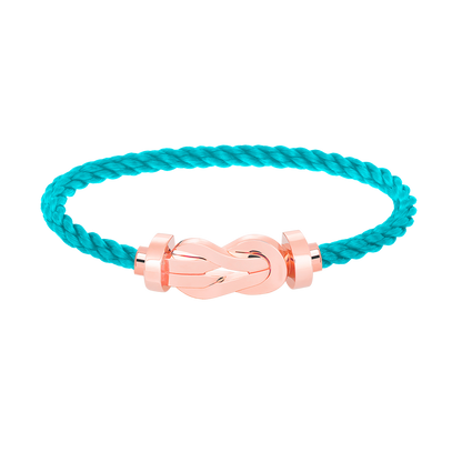 [Windsor Jewelry]CHANCE LARGE 8 FIGURE BUCKLE NO DIAMOND BRACELET ROSE GOLD