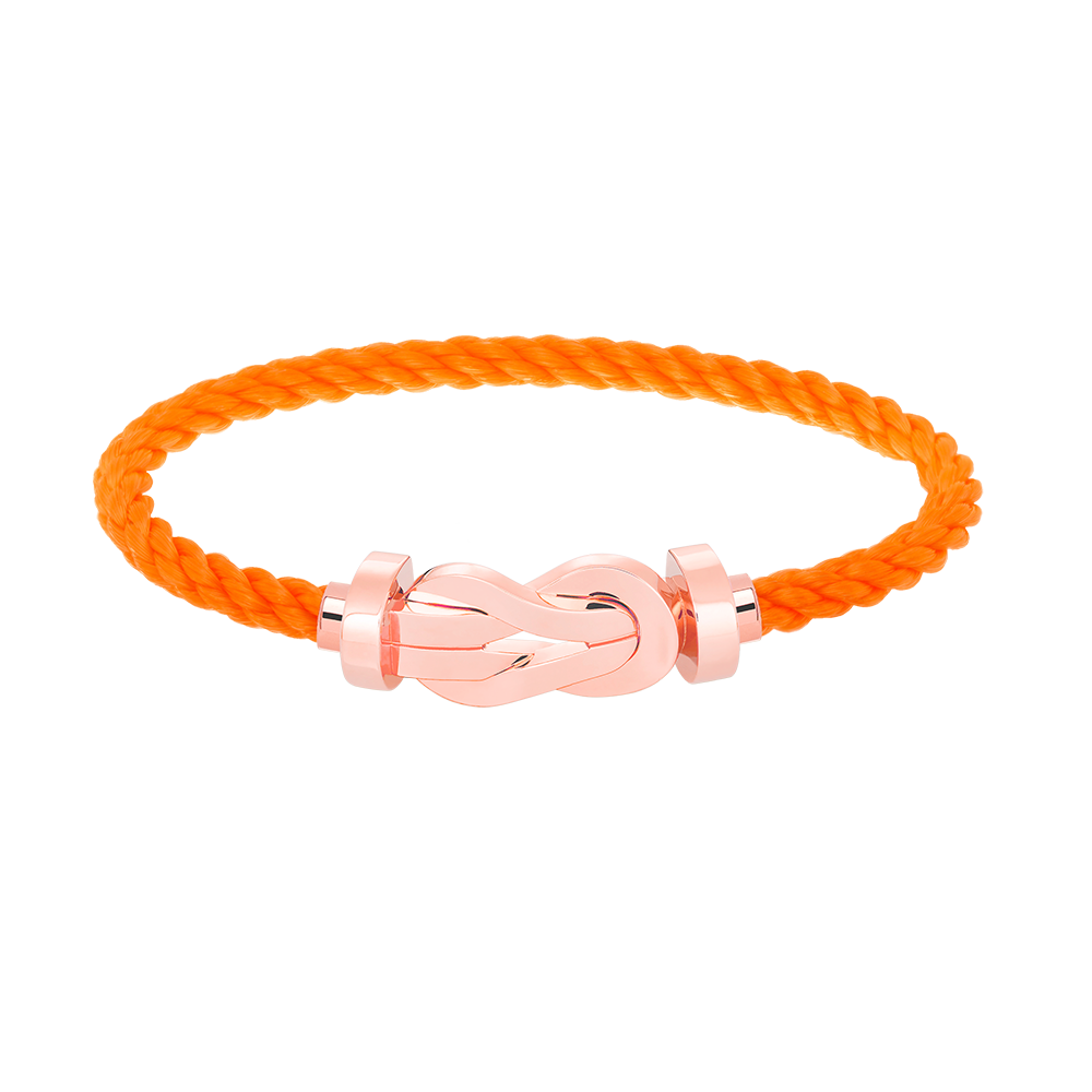 [Windsor Jewelry]CHANCE LARGE 8 FIGURE BUCKLE NO DIAMOND BRACELET ROSE GOLD