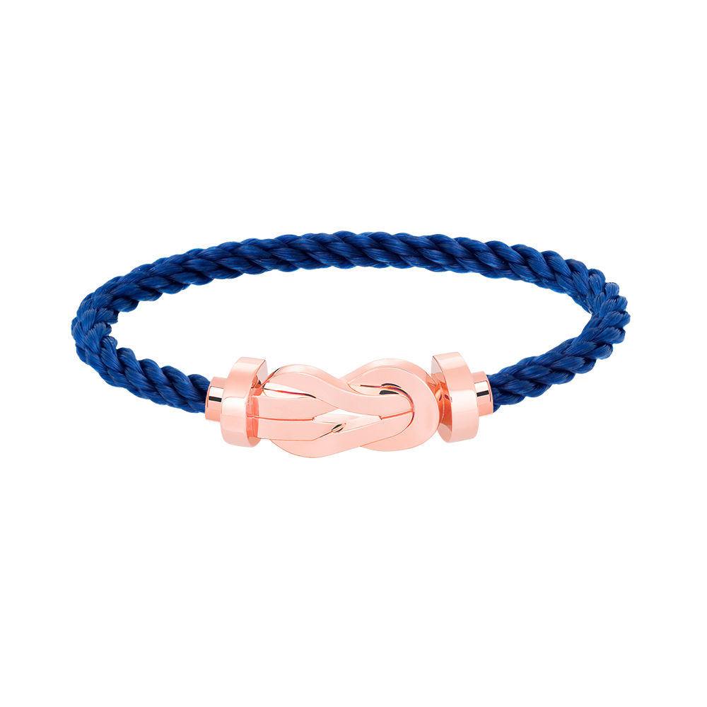 [Windsor Jewelry]CHANCE LARGE 8 FIGURE BUCKLE NO DIAMOND BRACELET ROSE GOLD