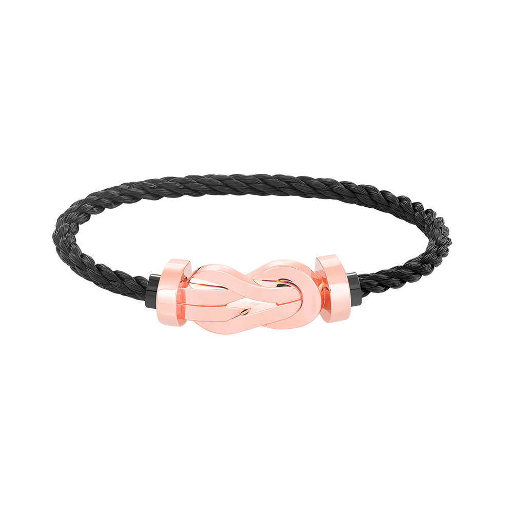 [Windsor Jewelry]CHANCE LARGE 8 FIGURE BUCKLE NO DIAMOND BRACELET ROSE GOLD