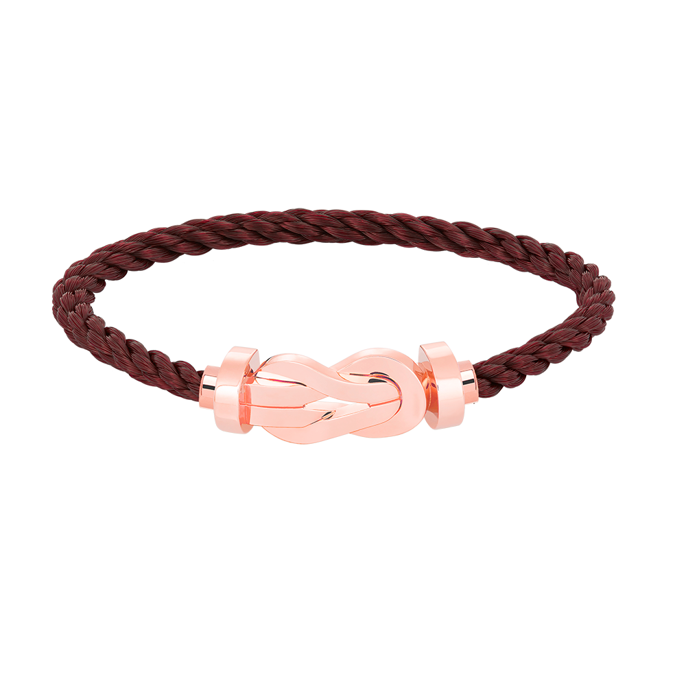 [Windsor Jewelry]CHANCE LARGE 8 FIGURE BUCKLE NO DIAMOND BRACELET ROSE GOLD