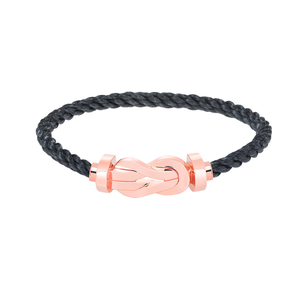 [Windsor Jewelry]CHANCE LARGE 8 FIGURE BUCKLE NO DIAMOND BRACELET ROSE GOLD