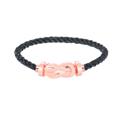 [Windsor Jewelry]CHANCE LARGE 8 FIGURE BUCKLE NO DIAMOND BRACELET ROSE GOLD