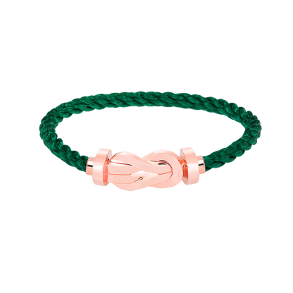 [Windsor Jewelry]CHANCE LARGE 8 FIGURE BUCKLE NO DIAMOND BRACELET ROSE GOLD