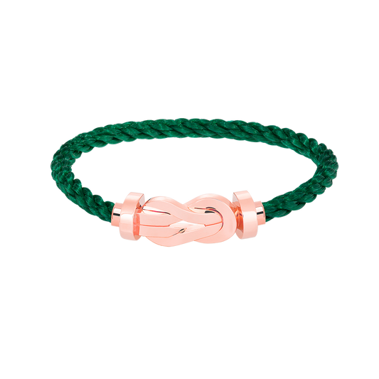 [Windsor Jewelry]CHANCE LARGE 8 FIGURE BUCKLE NO DIAMOND BRACELET ROSE GOLD