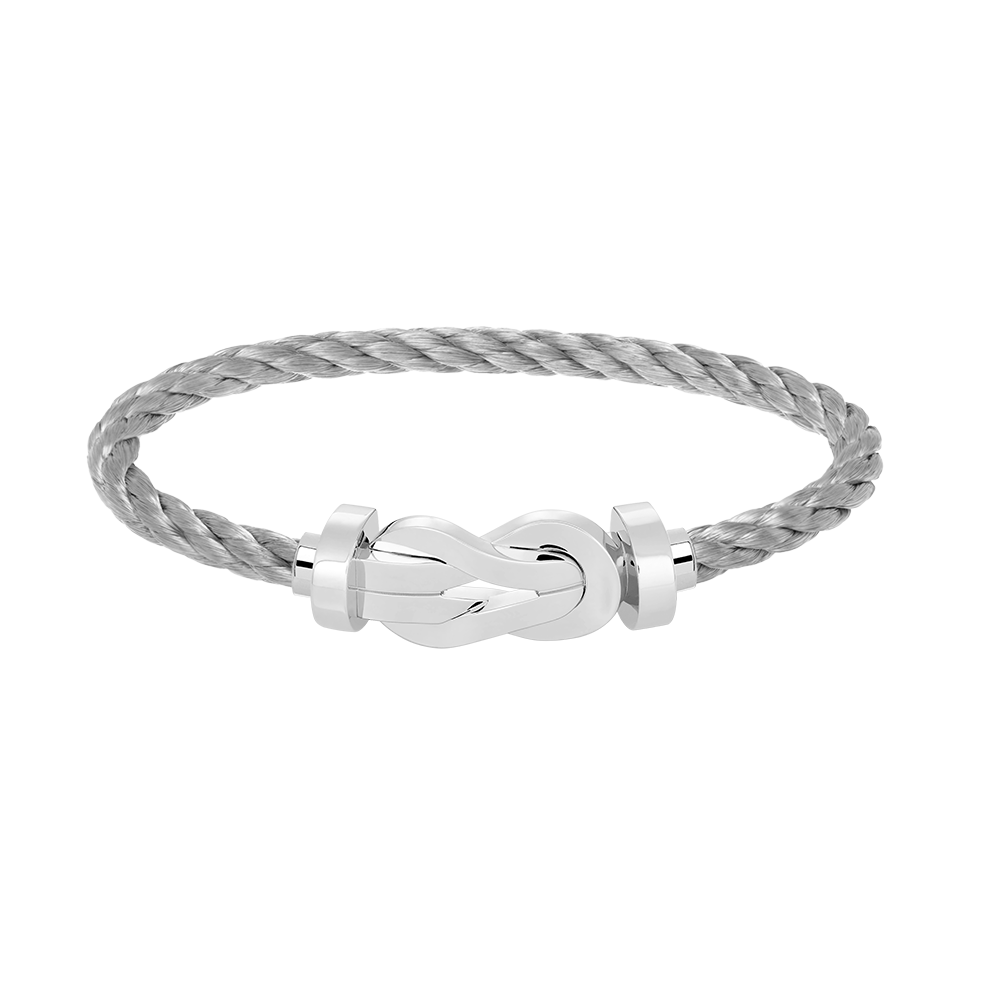 [Windsor Jewelry]CHANCE LARGE 8 FIGURE BUCKLE NO DIAMOND BRACELET SILVER
