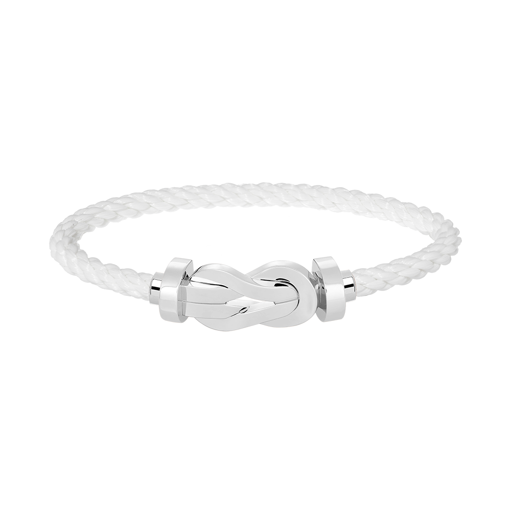[Windsor Jewelry]CHANCE LARGE 8 FIGURE BUCKLE NO DIAMOND BRACELET SILVER