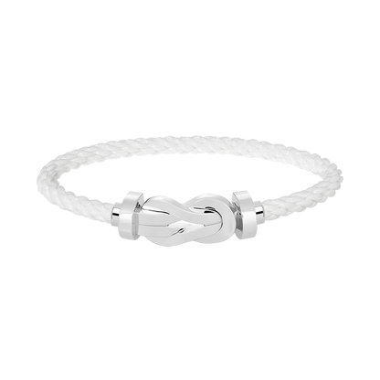 [Windsor Jewelry]CHANCE LARGE 8 FIGURE BUCKLE NO DIAMOND BRACELET SILVER
