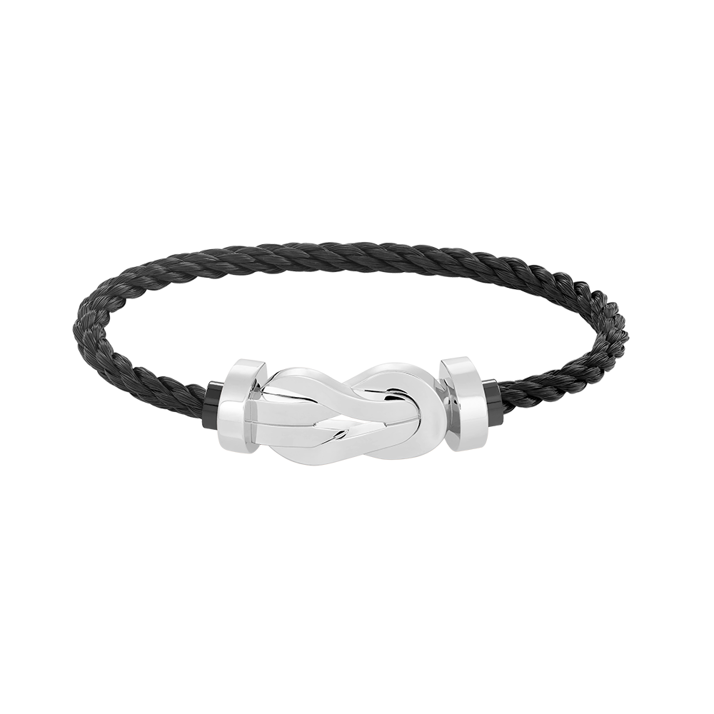 [Windsor Jewelry]CHANCE LARGE 8 FIGURE BUCKLE NO DIAMOND BRACELET SILVER