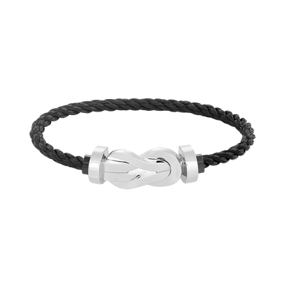 [Windsor Jewelry]CHANCE LARGE 8 FIGURE BUCKLE NO DIAMOND BRACELET SILVER