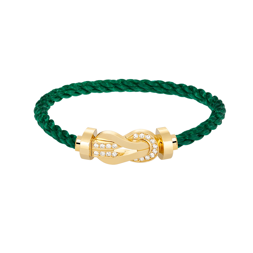 [Windsor Jewelry]CHANCE LARGE 8 FIGURE BUCKLE HALF DIAMOND BRACELET GOLD