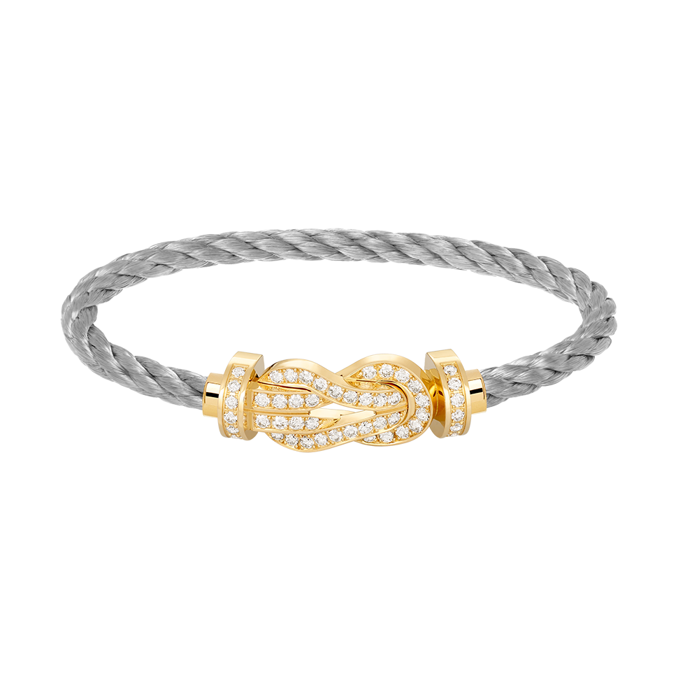 [Windsor Jewelry]CHANCE LARGE 8 FIGURE BUCKLE FULLDIAMOND BRACELET GOLD