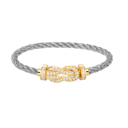 [Windsor Jewelry]CHANCE LARGE 8 FIGURE BUCKLE FULLDIAMOND BRACELET GOLD