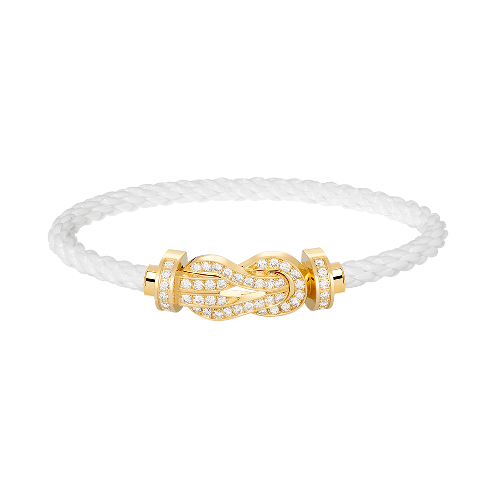 [Windsor Jewelry]CHANCE LARGE 8 FIGURE BUCKLE FULLDIAMOND BRACELET GOLD