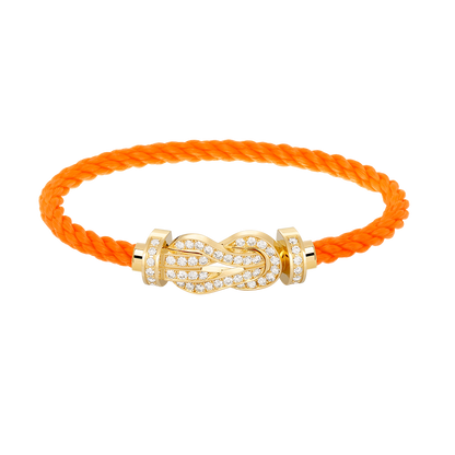 [Windsor Jewelry]CHANCE LARGE 8 FIGURE BUCKLE FULLDIAMOND BRACELET GOLD