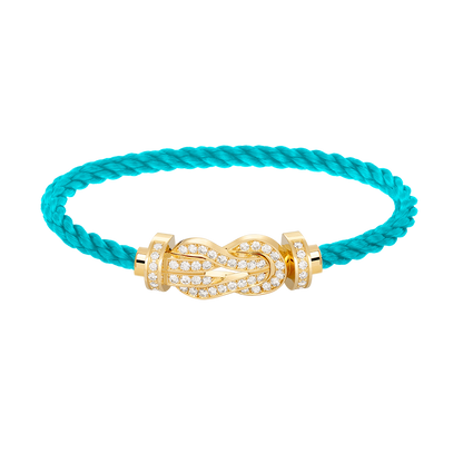 [Windsor Jewelry]CHANCE LARGE 8 FIGURE BUCKLE FULLDIAMOND BRACELET GOLD