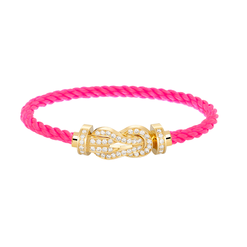 [Windsor Jewelry]CHANCE LARGE 8 FIGURE BUCKLE FULLDIAMOND BRACELET GOLD