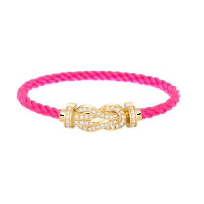[Windsor Jewelry]CHANCE LARGE 8 FIGURE BUCKLE FULLDIAMOND BRACELET GOLD