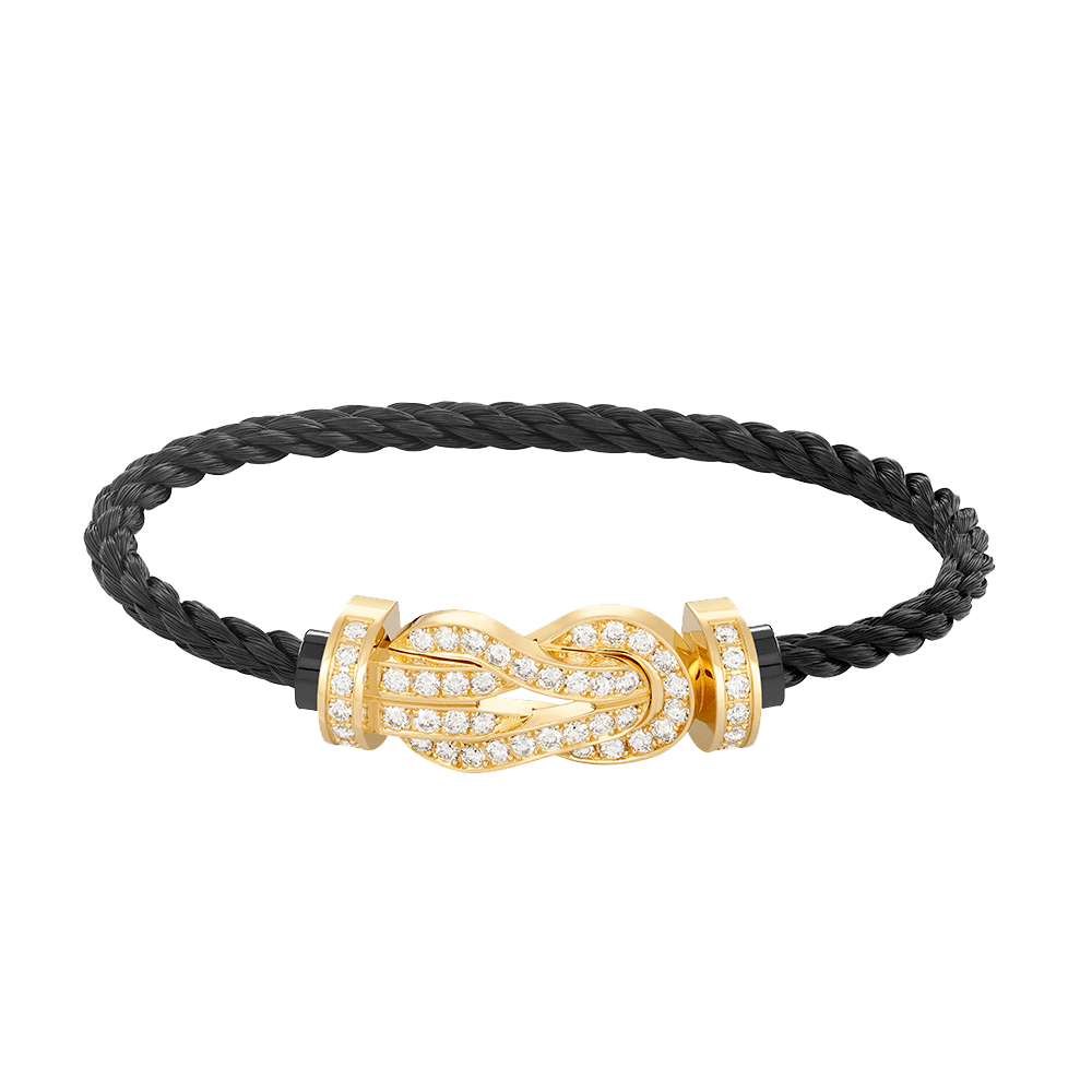 [Windsor Jewelry]CHANCE LARGE 8 FIGURE BUCKLE FULLDIAMOND BRACELET GOLD
