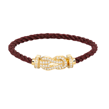 [Windsor Jewelry]CHANCE LARGE 8 FIGURE BUCKLE FULLDIAMOND BRACELET GOLD