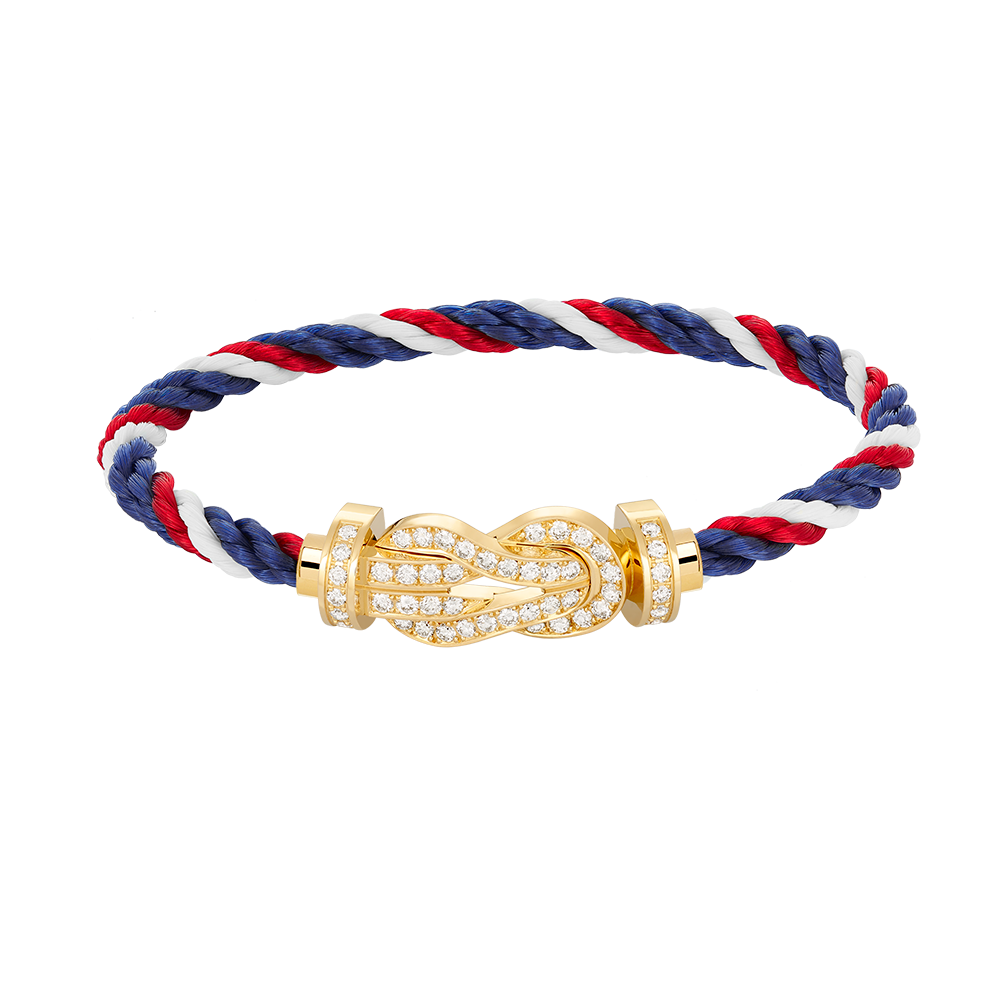 [Windsor Jewelry]CHANCE LARGE 8 FIGURE BUCKLE FULLDIAMOND BRACELET GOLD