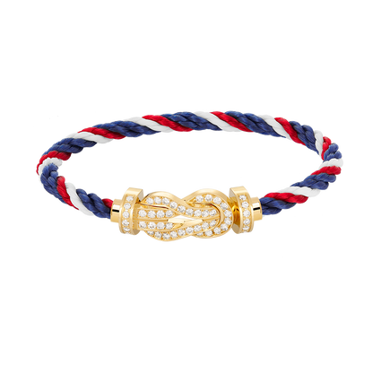 [Windsor Jewelry]CHANCE LARGE 8 FIGURE BUCKLE FULLDIAMOND BRACELET GOLD