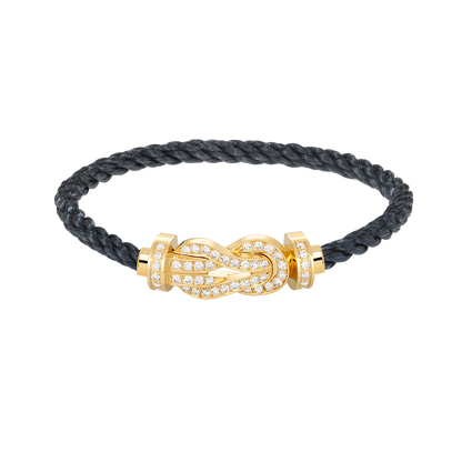 [Windsor Jewelry]CHANCE LARGE 8 FIGURE BUCKLE FULLDIAMOND BRACELET GOLD