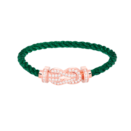 [Windsor Jewelry]CHANCE LARGE 8 FIGURE BUCKLE FULL DIAMOND BRACELET ROSE GOLD
