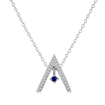 [Windsor Jewelry]Sparkling "A" Shape Necklace