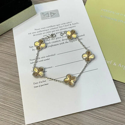 [Windsor Jewelry]CLOVER 5 MOTIFS CHRISTMAS LIMITED EDITION BRACELET