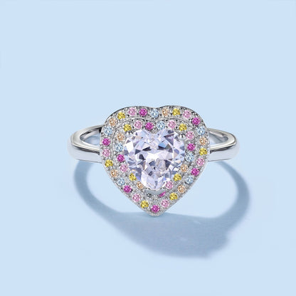 [Windsor Jewelry]Delicate Ebullient Heart Shape Wedding Ring