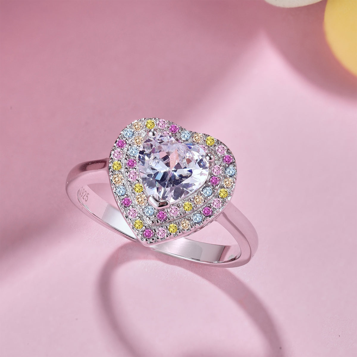 [Windsor Jewelry]Delicate Ebullient Heart Shape Wedding Ring