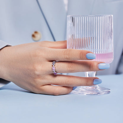 [Windsor Jewelry]Unique Colorful Emerald Cut Party Ring
