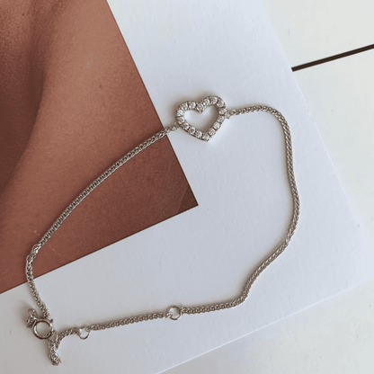 [Windsor Jewelry]Heart Shape Lover Bracelet