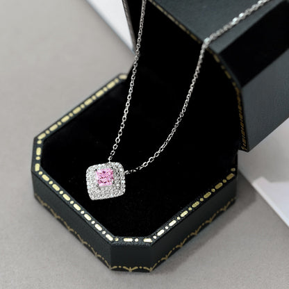 [Windsor Jewelry]Sparkling Asscher Cut Necklace