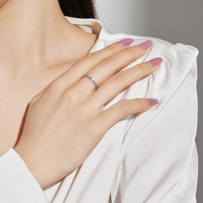 [Windsor Jewelry]Sparkling Vibrant Round Shape Daily Ring