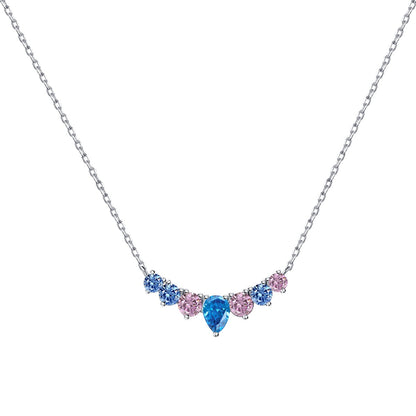 [Windsor Jewelry]Dainty Colorful Heart Necklace