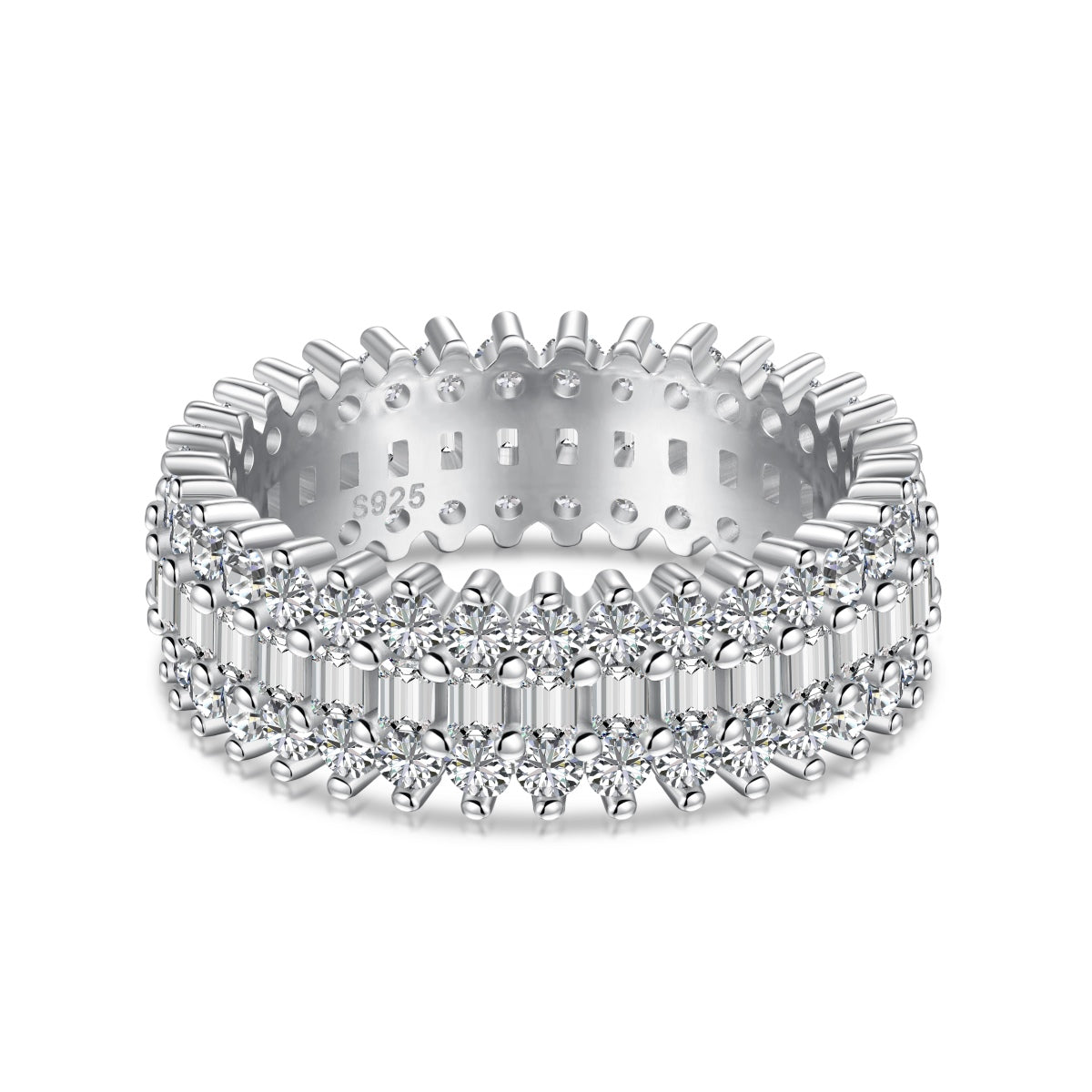 [Windsor Jewelry]Ornate Colorful Radiant Cut Daily Ring