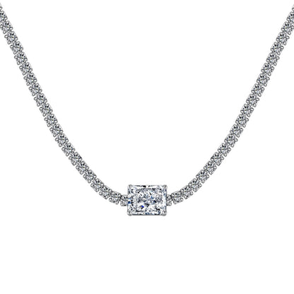 [Windsor Jewelry]2.0 carat Ornate Emerald Cut Necklace