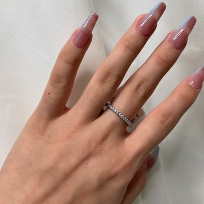 [Windsor Jewelry]Delicate Sparkling Round Cut Daily Ring